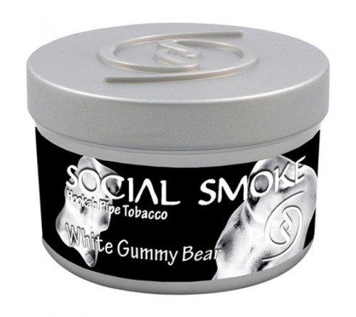 Social Smoke Tobacco White Gummy Bear 250 Gr